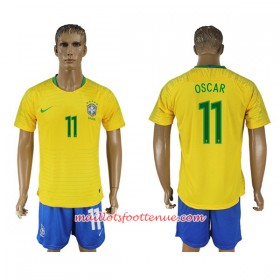Maillot/Tenue Brésil Oscar 11 Domicile Coupe du monde 2018